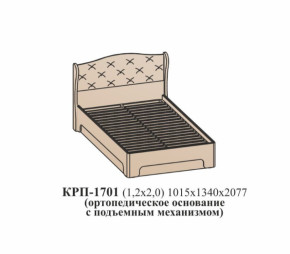 Кровать ЭЙМИ с подъемным механизмом КРП-1701 Бодега белая/патина серебро (1200х2000) в Мортке - mortka.germes-mebel.ru | фото